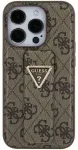 Guess GUHCP15SPGS4TDW iPhone 15 6.1" brązowy|brown hardcase Grip Stand 4G Triangle Strass