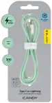 Blavec CCA-CL24GN30 andmeedastus- ja laadimiskaabel | USB-C kuni Lightning | PD | 20W | 3m | roheline