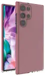Spring Case cover gel cover with colored frame for Samsung Galaxy S22 Ultra light pink
