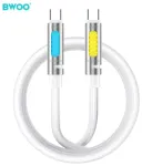 BWOO X325C-C andmeedastus- ja laadimiskaabel | USB-C kuni USB-C | 240W | valge