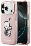 Karl Lagerfeld Karl & Choupette telefoni &uuml;mbris MagSafe toega iPhone 17 Pro roosa