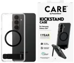 CARE by PanzerGlass Black Kickstand & QI phone case with stand for Samsung Galaxy S26+ (S947) transparent