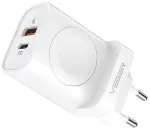 Veger W002E reisilaadija | 25W | PD, QC, PPS | USB-C, USB-A | valge