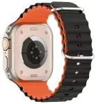 Beline Silicone Waves nutikella rihm Apple Watch (38/40/41 mm) jaoks | silikoonist | must/oranž