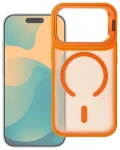 Forcell F-Protect Shadow Stand Premium telefoni &uuml;mbris alusega ja MagSafe toega iPhone 17 Pro Max | iPhone 18 Pro Max oranž
