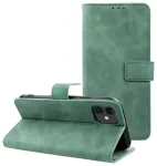 TENDER raamatut&uuml;&uuml;pi telefoni &uuml;mbris iPhone 12 | iPhone 12 Pro roheline