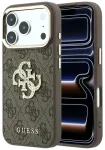 Guess 4G & Big Strass Logo telefoni &uuml;mbris iPhone 18 Pro Max | iPhone 17 Pro Max pruun