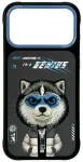Etui Nimmy Cool&Cute 2.0 Wolf do iPhone  17 Pro Max czarny