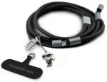 Karl Lagerfeld CBDY Ikonik Charm andmeedastus- ja laadimiskaabel | USB-C kuni USB-C | must