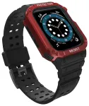 nutikella &uuml;mbris Apple Watch (38/40/41 mm) jaoks | must/punane