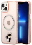 Karl Lagerfeld KLHMP14MHNKCIP iPhone 14 Plus | 15 Plus 6,7" hardcase r&oacute;żowy|pink Iconic Karl&Choupette Magsafe