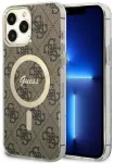 Guess GUHMP13XH4STW iPhone 13 Pro Max 6.7" brown|brown hardcase 4G MagSafe
