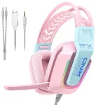 ONIKUMA X13 gaming headphones (pink)