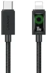 USAMS U92 andmeedastus- ja laadimiskaabel | USB-C kuni Lightning | 30W | 1.2m | must
