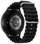 Forcell F-Design nutikella rihm Samsung Galaxy Watch (20 mm) jaoks | silikoonist | must