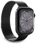 Puro Milanese nutikella rihm Apple Watch (38/40/41 mm) jaoks | roostevaba teras | must