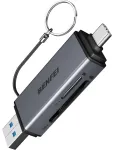 BENFEI kaardilugeja 2 in 1 USB-C USB-A 3.0 SD Micro SD jaoks must