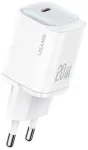 USAMS CC248 seinalaadija | 20W | GaN | USB-C | valge