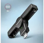 Axagon CRE-SMPC kompaktne lauaarvuti USB-kontaktiga nutikas | ID-kaardilugeja pika USB-A-kaabliga