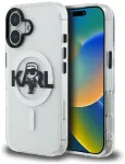 Karl Lagerfeld IML Karl Sketch Logo telefoni &uuml;mbris MagSafe toega iPhone 16 l&auml;bipaistev