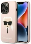Karl Lagerfeld KLHCP14LSLKHLP iPhone 14 Pro 6,1" hardcase r&oacute;żowy|pink Silicone Karl`s Head