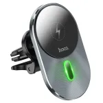 HOCO CA91 magnetiline auto telefonihoidik ventilatsiooniavale 15W juhtmevaba laadimisega MagSafe &uuml;hilduv hall
