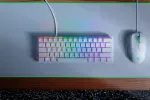 Razer Huntsman Mini Mercury m&auml;nguklaviatuur Red Switch QWERTZ DE valge