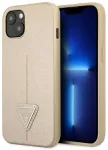 Guess GUHCP13SPSATLE iPhone 13 mini 5,4" beżowy|beige hardcase SaffianoTriangle Logo