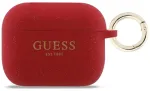 Case Guess Silicone Glitter Ring for AirPods Pro 3 fuchsia
