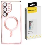 Wozinsky Electroplated telefoni &uuml;mbris MagSafe toega Samsung Galaxy S25 (S931) roosa