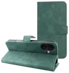 TENDER raamatut&uuml;&uuml;pi telefoni &uuml;mbris iPhone 16 Plus roheline