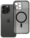 Clear Mag Cover telefoni &uuml;mbris MagSafe toega iPhone 14 Pro Max must