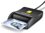 AXAGON CRE-SM3N USB-A kiipkaart | ID-kaardi FlatReader must
