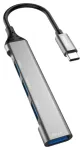 Dudao A16T 4-in-1 USB-jaotur | USB-C kuni USB 3.0, USB 2.0 | must