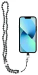 CRYSTAL DIAMOND Telefoni kaelapael, telefoni ripats / n&ouml;&ouml;ri pikkus 74cm (37cm aasas) / kaelas - must
