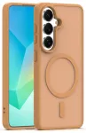 Mag Matt telefoni &uuml;mbris MagSafe toega Samsung Galaxy A16 4G (A165) | A16 5G (A166) | A17 4G (A175) | A17 5G (A176) pruun