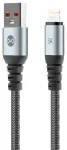 Forever Braix andmeedastus- ja laadimiskaabel | USB-A kuni Lightning | 15W | 1m | must