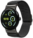 Spigen Lite Fit X V2 nutikella rihm Google Pixel Watch 4/3 (45 mm) jaoks | nailonist | must