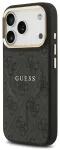 Guess PU Leather 4G telefoni&uuml;mbris MagSafe toega, sobib iPhone 17 Pro, must