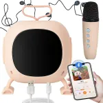 Fusion karaoke k&otilde;lar mikrofoniga | Bluetooth | RGB roosa
