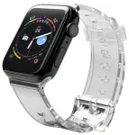 Fusion Accessories Light nutikella rihm Apple Watch 2/3/4/5/6/7/SE (38/40/41 mm) jaoks | silikoonist | must