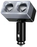 Nutikas kahe sigaretis&uuml;&uuml;taja pordiga autolaadija Hoco, 2 pistikupesa max 240W/24V Z65 must