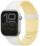 UNIQ nutikella rihm Apple Watch (40/41/42 mm) jaoks | silikoonist | valge/kollane