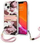 Guess GUHCP13MKCABPI iPhone 13 6,1" roosa|pink hardcase Camo Strap Collection