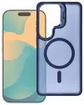 Forcell F-Protect Shadow Stand Premium telefoni &uuml;mbris alusega ja MagSafe toega Samsung Galaxy S26 (S942) tumesinine