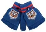 Laste 5-s&otilde;rmelised kindad "kapuutsiga" MITTENS R-127 sinised (14)
