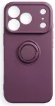 Silicone Ring telefoni &uuml;mbris alusega iPhone 17 Pro | iPhone 18 Pro punane
