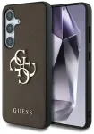 Etui Guess Grained Big 4G Logo Small   Classic Logo do Samsung Galaxy S25 Plus brązowy