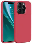 Etteri silikoon&uuml;mbris telefonile iPhone 15 Pro 6,1, vaarika v&auml;rvi