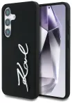 Case Karl Lagerfeld Silicone Metal Signature Logo Samsung Galaxy S25 black